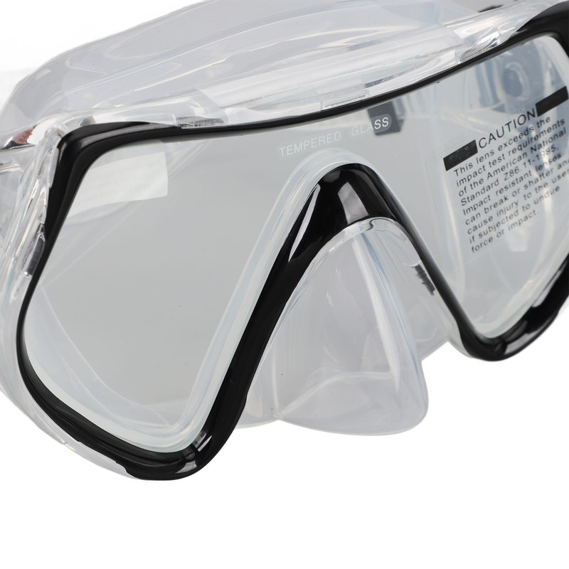 Diving Goggles Silicone Glass Plastic Ultra Clear Comfortable Adjustable Diving