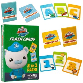 Mighty Mojo Octonauts Kids Alphabet & Numbers Flash Cards Teach ABC 123's Learning Game