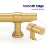 Haliwu 10 Pack Gold Cabinet Handles, Brushed Brass Cabinet Pulls