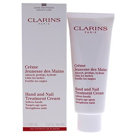 Hand and Nail Treatment Cream by Clarins for Unisex - 3.3 oz Cream