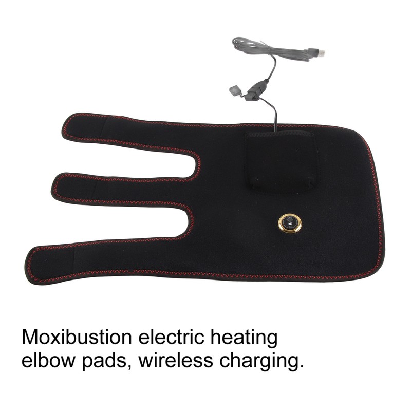 USB Electric Heating Elbow Pad Warming Therapy with Moxibustion Bag