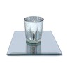 Light In The Dark 5 Inch Square Mirror Candle Plate