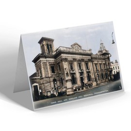 GREETING CARD - Vintage Worcestershire Town Hall Roland Hill Mem Kidderminster b