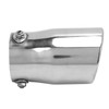 Silver Universal Exhaust Muffler Stainless Steel Exhaust Tip 76mm/2.99in Inlet