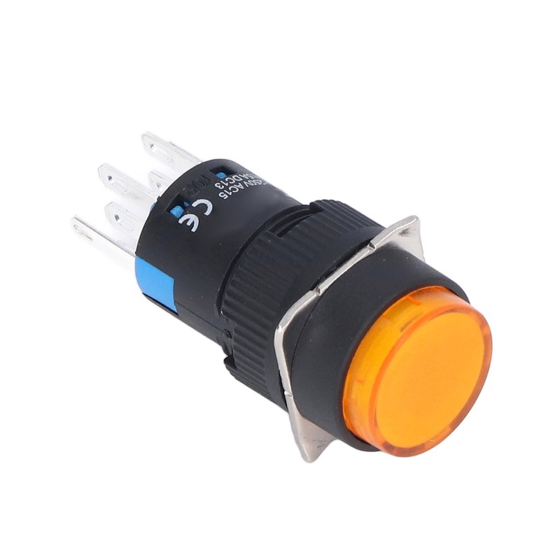 25Pcs Momentary Push Button Switch Self Locking 8 Pin Round