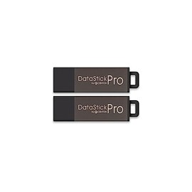 Centon DataStick Pro USB 2.0 Flash Drive 16GB x 2, Grey (DSP16GB2PK)