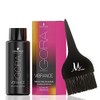 Igora Vibrance 5-00 Light Brown Natural Extra Demi-Permanent Tone on Tone Alcohol Free Liquid Hair Color 60 ml and M Hair Designs Tint Brush (Bundle 2 items)
