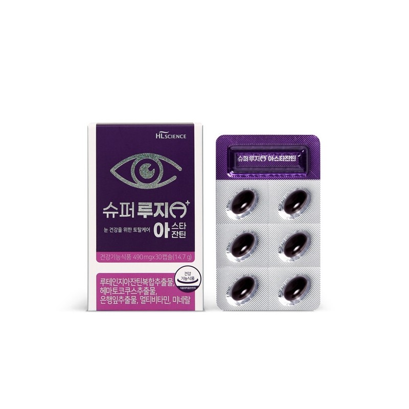 Super Luji Astaxanthin 6-month composition (490mgX30tabletsX6boxes) / 슈퍼 루지 아스타잔틴