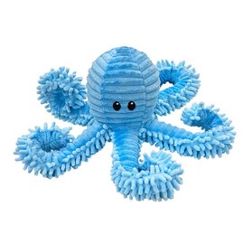 Pet Lou Blue Bay Octopus Dog Stuffed Toy, 9-inch Length