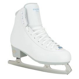 Riedell Topaz Ice Skates - Competitive Figure Ice Skates with Stainless Steel Eclipse Capri Blade | White | Size 10