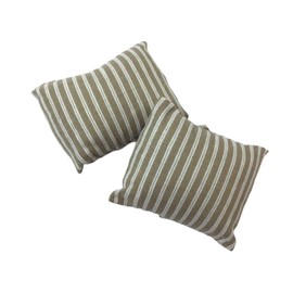 Melody Jane Dollhouse 2 Beige & White Striped Scatter Cushion Miniature 1:12 Accessories
