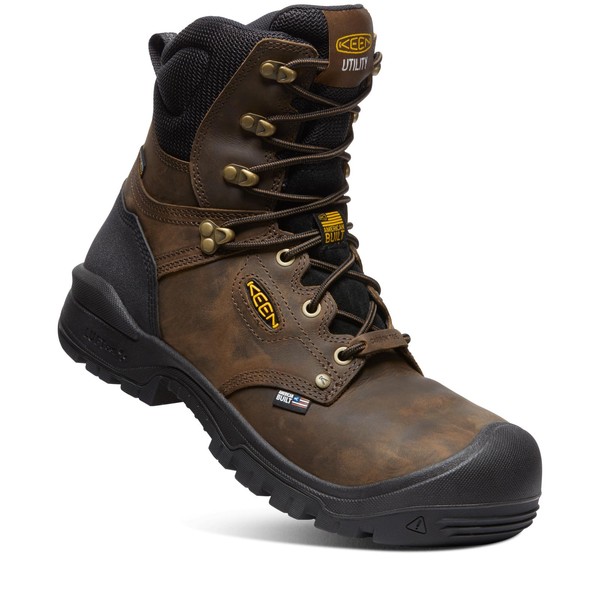 KEEN Utility Independence, Men's, Dark Earth/Black, Comp Toe, EH, WP,