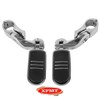 XFMT Chrome 1 1/4" 32MM Short Angled Footpegs Highway Engine