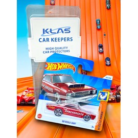 Hot Wheels '68 Dodge Dart (Red & White) 1/5 Muscle Mania - 2024-142/250 (Short Card) - includes a KLAS Car Keeper Protector Case - HTD65