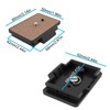 Create idea Quick Release Plate Compatible with Velbon PH-368 CX-686