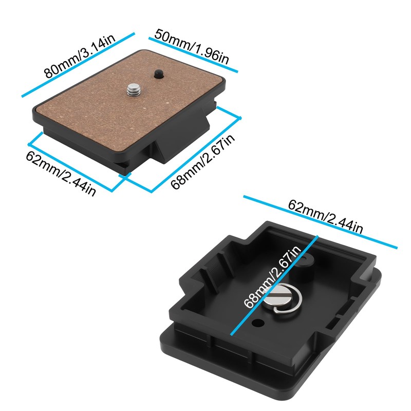 Create idea Quick Release Plate Compatible with Velbon PH-368 CX-686