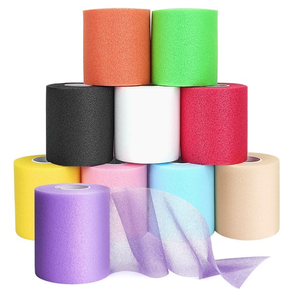 Jtshy Prewrap Athletic Tape,2.75 Inches X 12 Yards 10 Roll