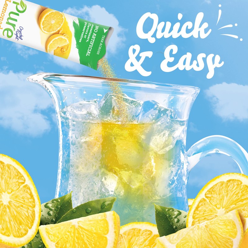 Crystal Light Pure Lemonade Naturally Flavored Powdered Drink Mix 5