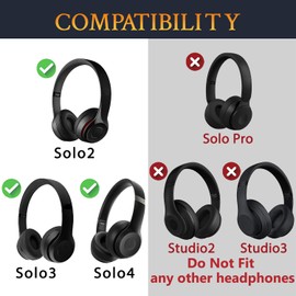 SOULWIT 8Pcs Replacement Headband Screws for Beats Solo 2 & Solo 3 & Solo 4 Wireless On-Ear Headphones - Black