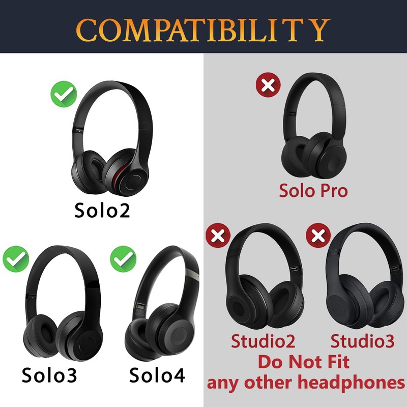 SOULWIT 8Pcs Replacement Headband Screws for Beats Solo 2 &