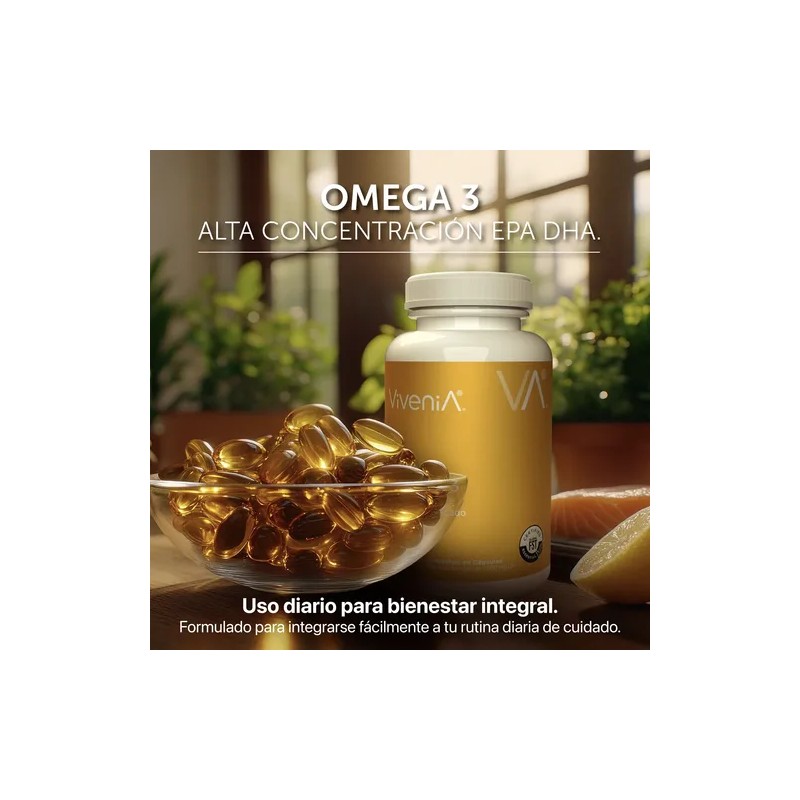 Vivenia Omega 3 Aceite De Pescado Alta Concentración Epa Dha