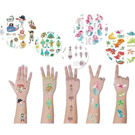12 Sheets Henna Tattoos Temporary Stickers, 6Pcs Adult + 6Pcs Kids Stickers Brown Tattoo Templates Women Body Art Stickers for Wedding Party