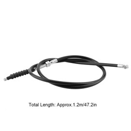 CYTGOUPER 1.2m/47.2in Motorbike Clutch Cable,PVC Plastic Clutch Cable Linkage Line,Black Throttle Cable Wire for 150 200 250 Motorbike ATVs Dirt Bikes and Scooters