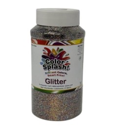 S&S Worldwide Color Splash! Glitter - Multi, Bulk Value Size Container, Brilliant Finish, 1-lb. Jar w/Shaker Top, For Kids, Adults, Arts & Crafts, School, Holiday, Non-Tarnishing, Non-Toxic, 1-lb Jar