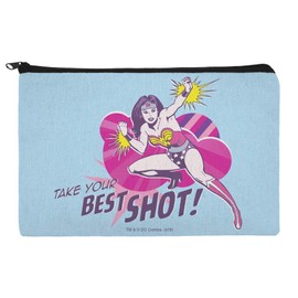Wonder Woman Take Your Best Shot Makeup Cosmetic Bag Organizer Pouch