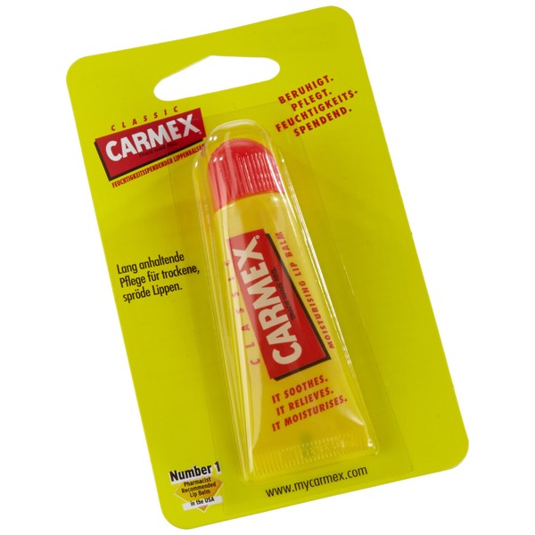 Carmex Lip Balm Tube Pack of 12 x 10 ml
