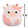 Squishmallows Original 7.5 Inch - Lilaz the Peach Cow