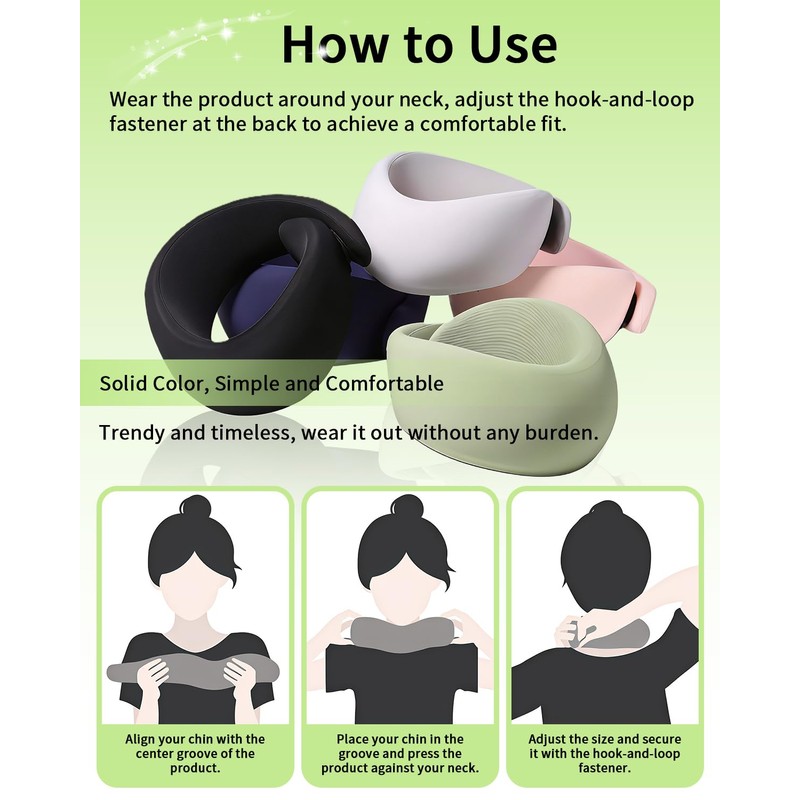 Unisex Foam Cervical Collar,Neck Brace for Sleeping,Relieve Neck Pressure,Suitable for
