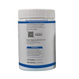 Pure Magnesium Sulphate Food Grade Powder, 300g per Bottle