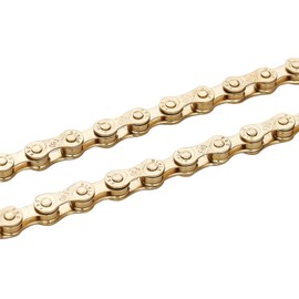 ZHIQIU FSC 6,7,8 Speed 116L Bicycle Chains, Silver,Gold (1/2x3/32-Inch) (Gold)