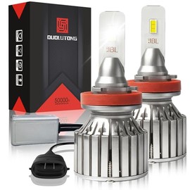 Faros LED H11 H8 H9 para Delanteros, 28000LM 160W 500% Brillo - 2 Piezas | 6000K Luz Blanco, Canbus Sin Error, Focos LED H11 Alta o Baja Kit de Conver