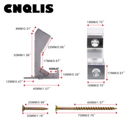 CNQLIS Squeaky Wood Relief Floor Repair Kit Can be Safely Used on Any 5/8 inch or Thicker subfloor,Eliminating Squeaky Floor Sounds,without holes(White,12 Pcs)