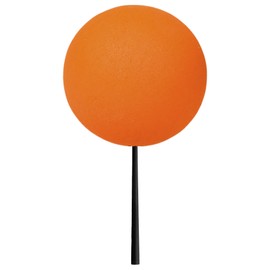 Coolballs Plain Orange Car Antenna Balls (1.75" Inch Diameter) (Pack of 3)