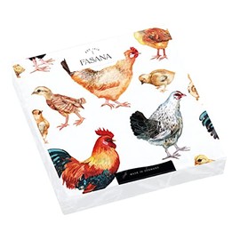 20 Napkins Happy Chickens and Chicks Animals Farm Easter Table Decoration Decoupage Decoupage Decoupage 33 x 33 cm