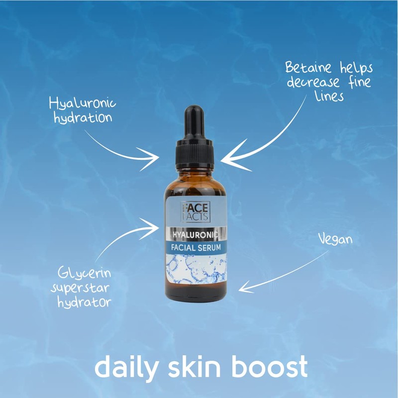 Face Facts Hyaluronic Facial Serum | Sodium Hyaluronate + Glycerin