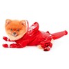 PAIDEFUL Small Dog Full Body Coverage Raincoat Solid Four-Leg Onesie