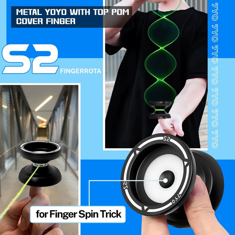 7YO S2 Responsive Yoyo for Kids 8-12, Yoyo Professional Finger