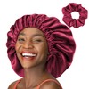 Gorra de satén extra grande para mujeres negras que duermen