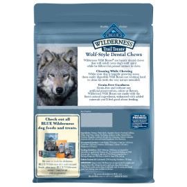 BLUE Wilderness Trail Treats Large Dental Chews for Dogs 27oz Grain Free