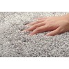Soft Mix Shaggy, Round Chair Pad, Thread, Size: Approx. 13.8
