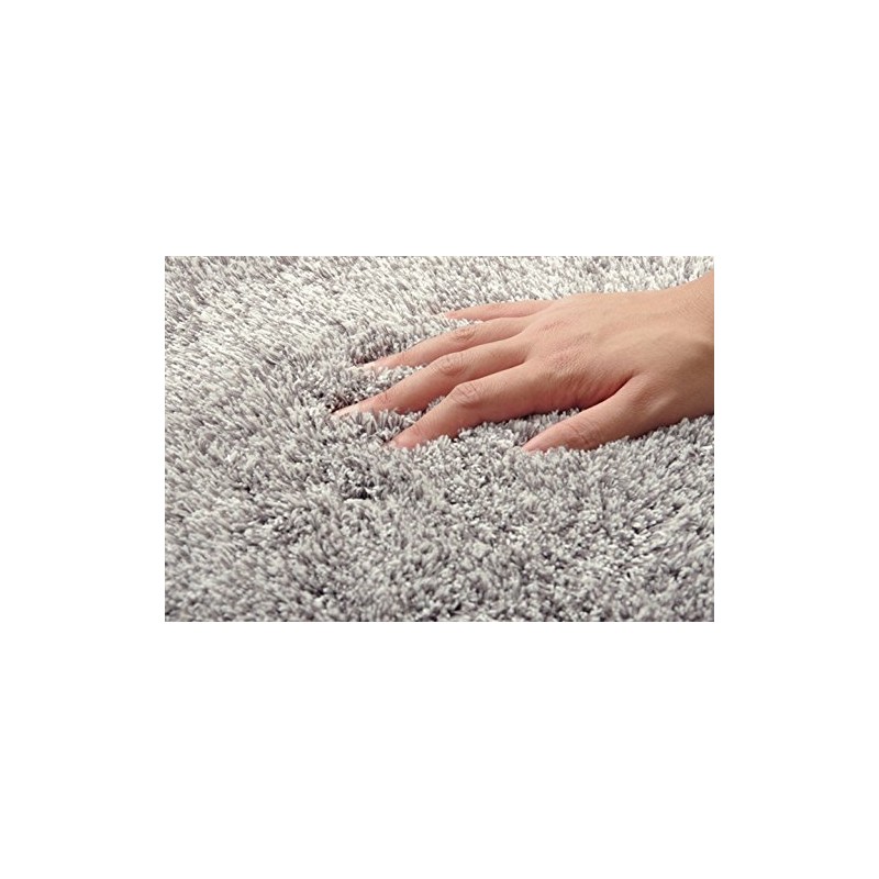 Soft Mix Shaggy, Round Chair Pad, Thread, Size: Approx. 13.8
