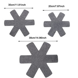 Pot and Pan Protector, Set of 12 and 3 Different Sizes, Thick Felt Pan Protector for Pan Separation Protection