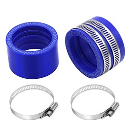 2PCS Motorcycle Carburetor Intake Manifold Interface Inlet Pipe Intake Manifold Rubber Carb Manifold Spare Part for Dirt Bike ATV Go Kart Motorcross （Blue 40mm)
