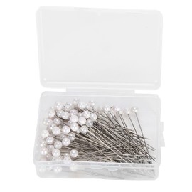 Fdit Alfileres de Perlas, Agujas de Localización, Decoración, Suministros de Bolas de Flores, Cabeza de Aguja de Perla, 100 Uds., Alfileres Rectos Redondos