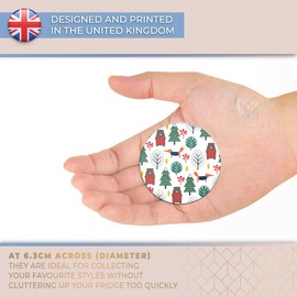 Destination Vinyl ltd Magnet for Refrigerator, Fridge - Cute Woodland Animal Forest Woods for Office, Cabinet and Whiteboard, Magnetic Stickers, 8498