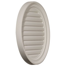 Ekena Millwork GVRO24D Round Gable Vent, 24"W x 24"H, Primed White